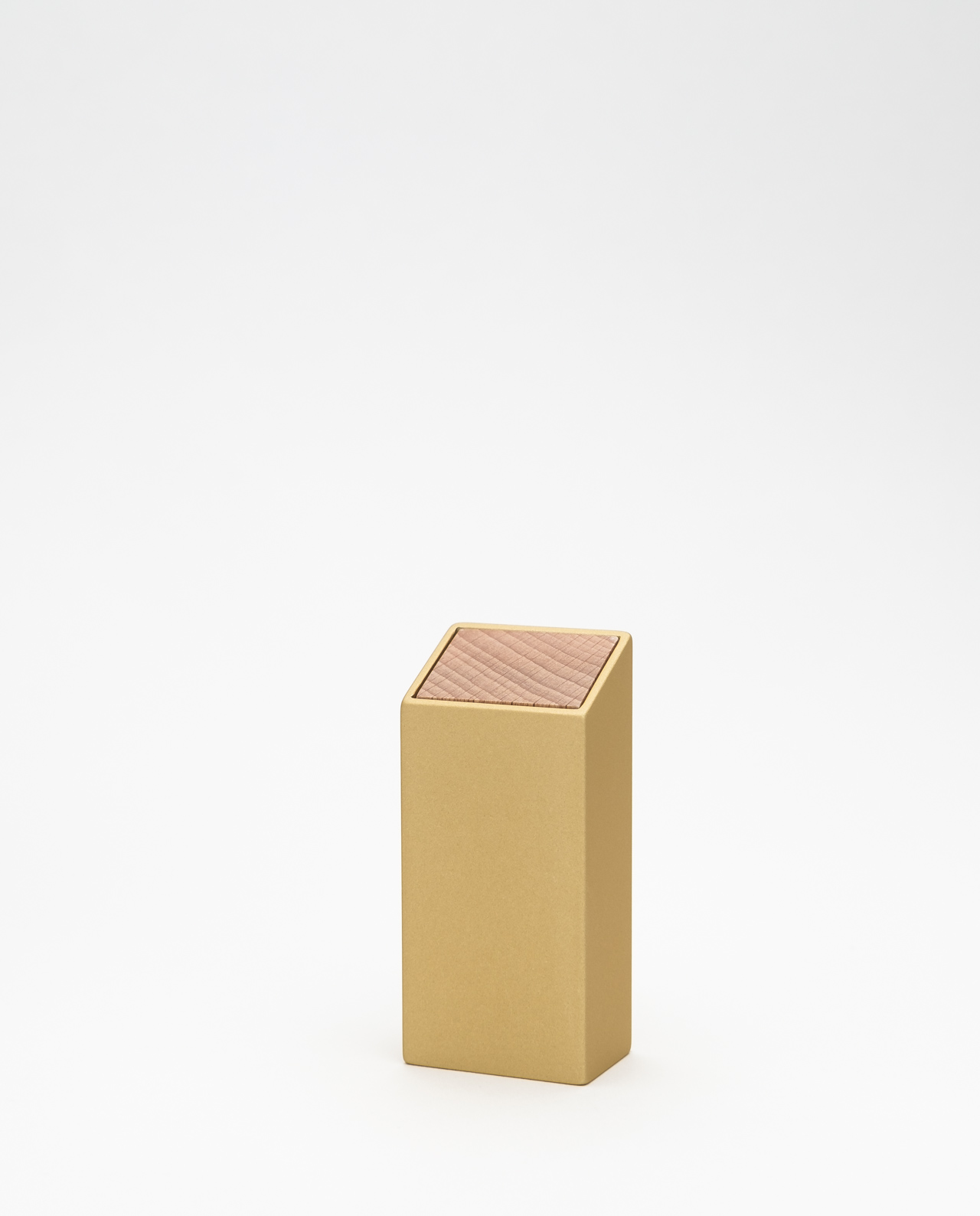 Monolith 2 Pillendose Woche Gold, Buche – Bild 5