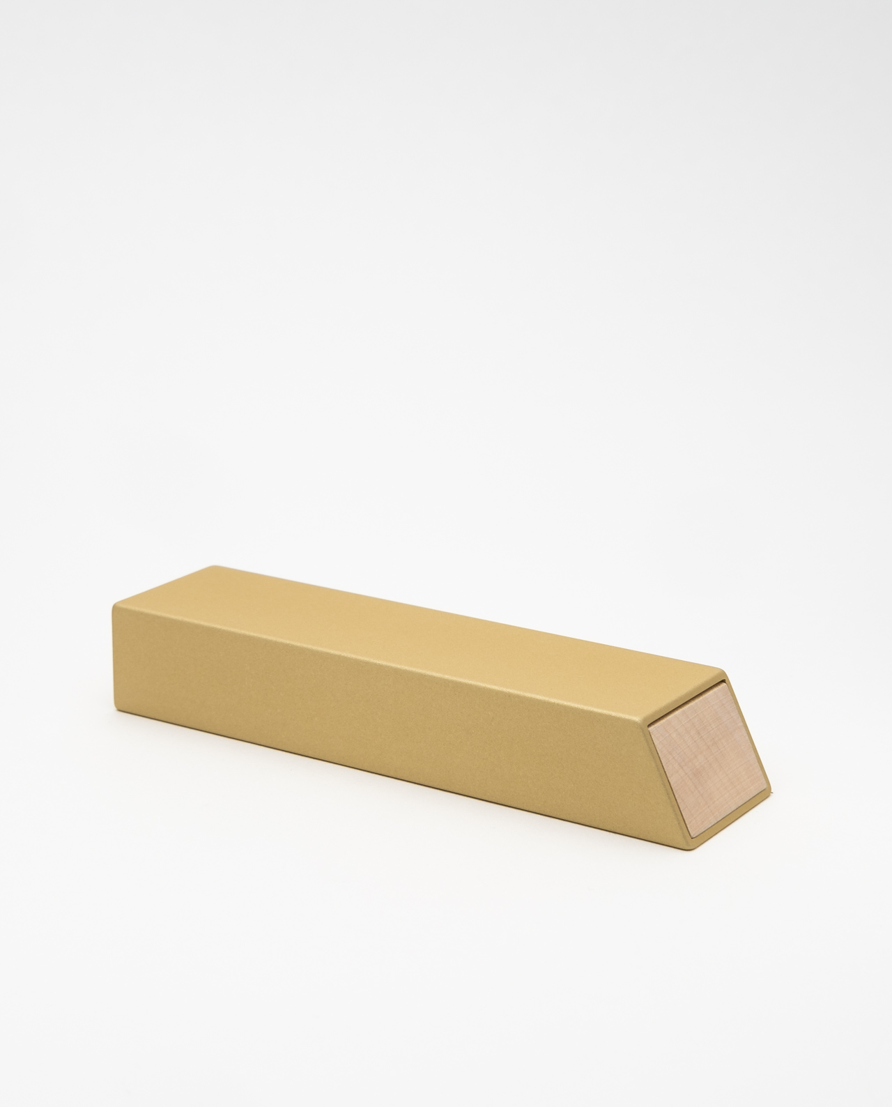 Monolith L pillbox in gold, maple - Image 3