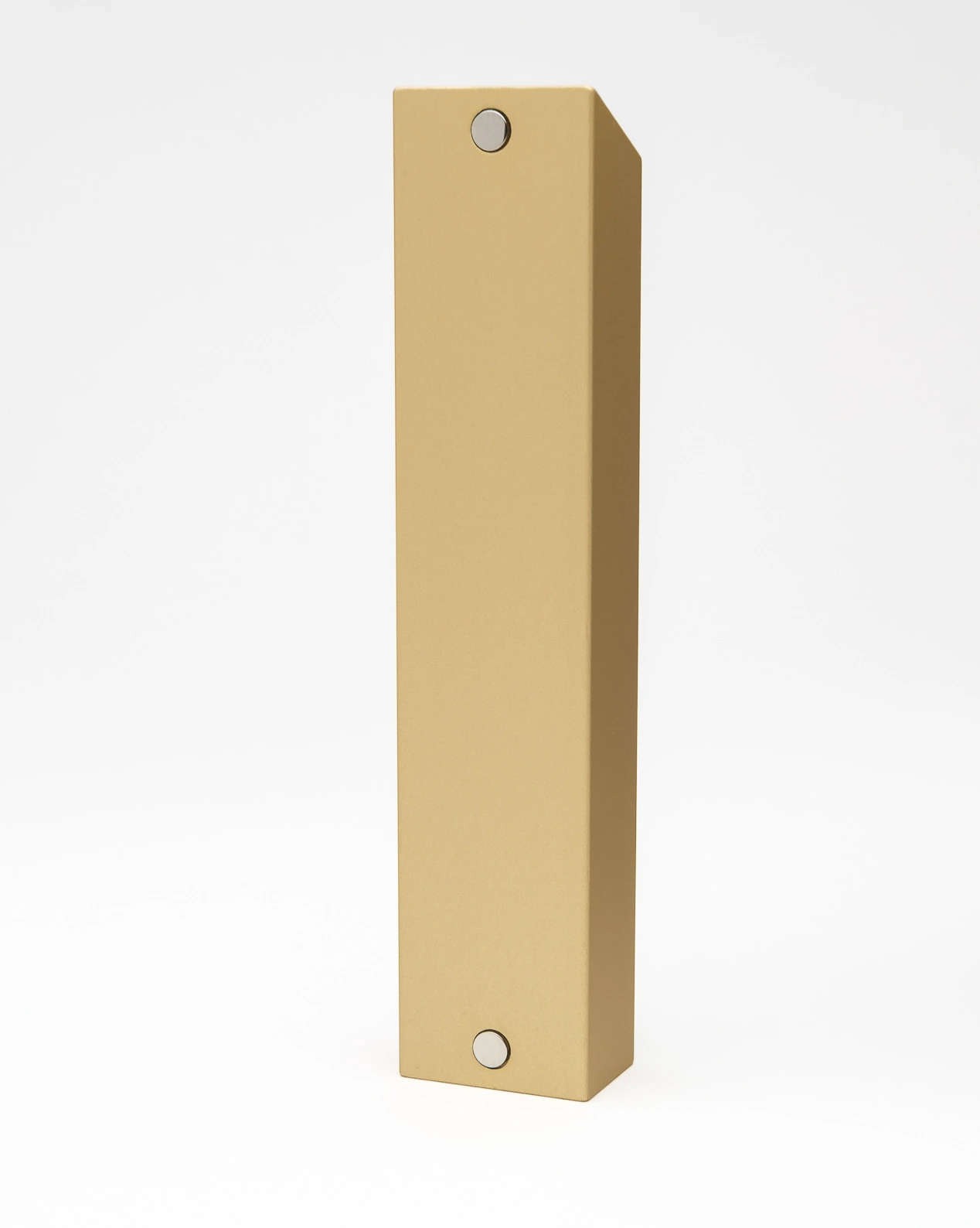 Monolith L Pillendose in Gold, Buche – Bild 5