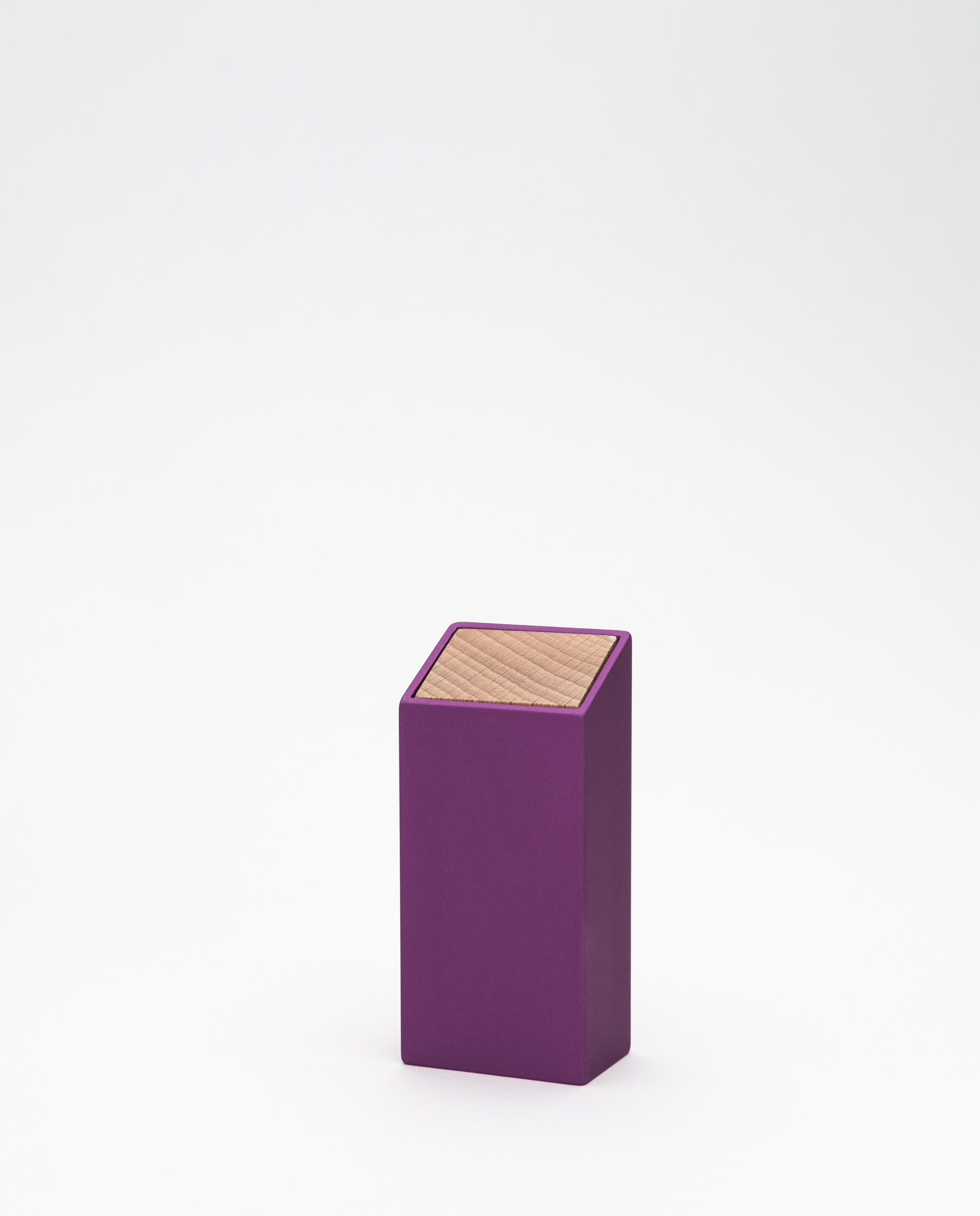 Monolith 2 Pillendose Woche Lila, Buche – Bild 5