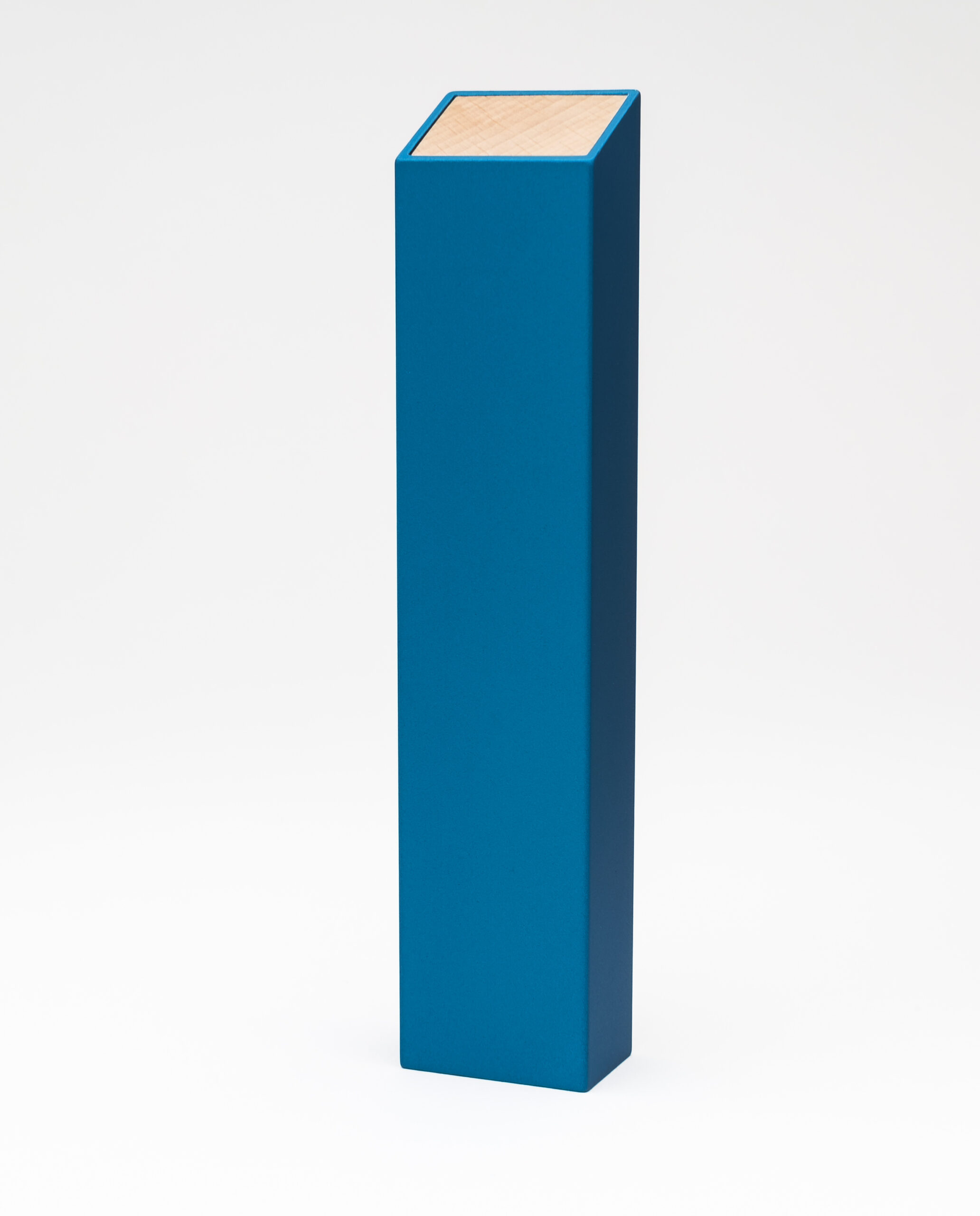 Monolith L Pillendose in Blau, Buche – Bild 6