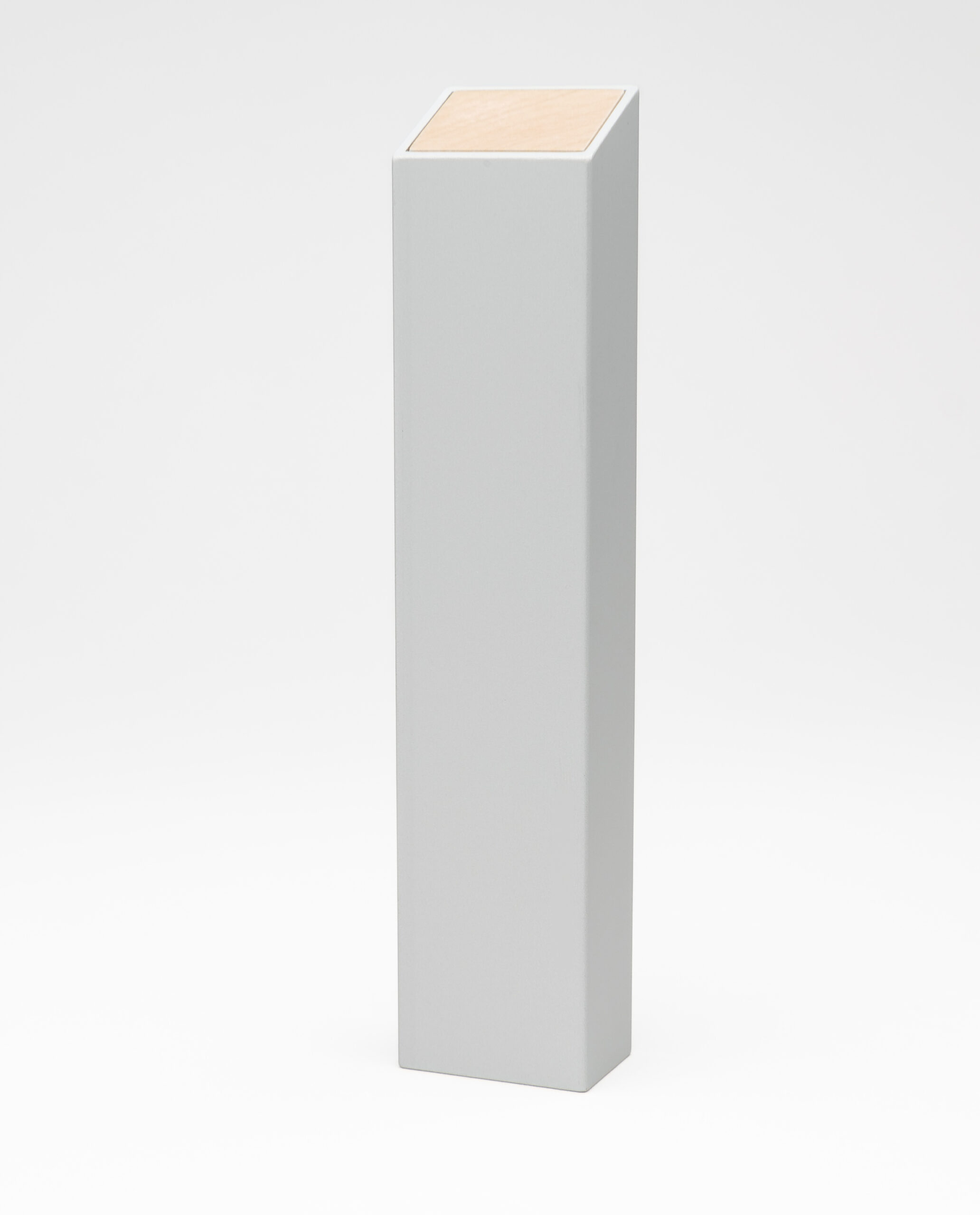 Monolith L Pillendose in Silber, Ahorn – Bild 4