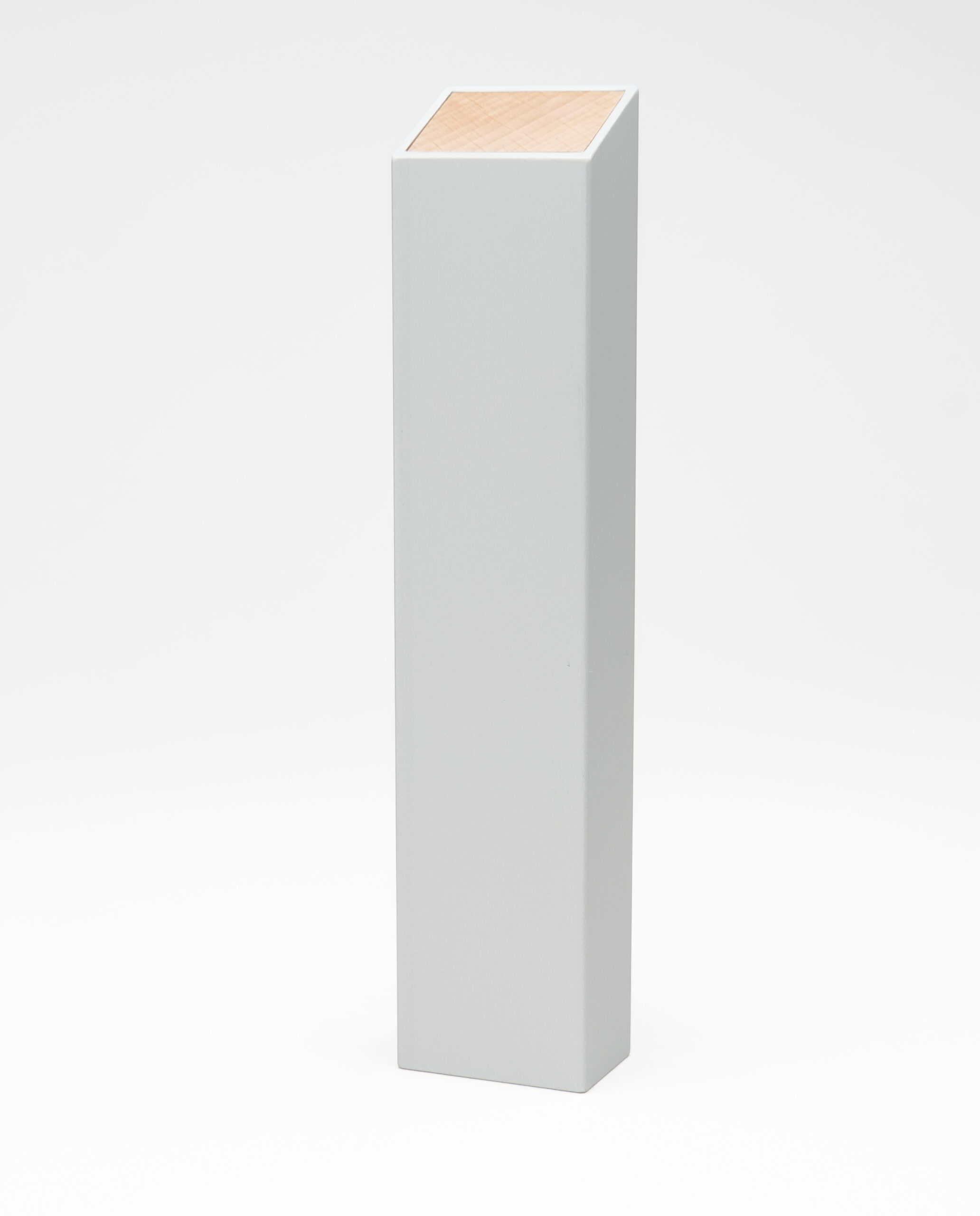 Monolith L Pillendose in Silber, Buche – Bild 6