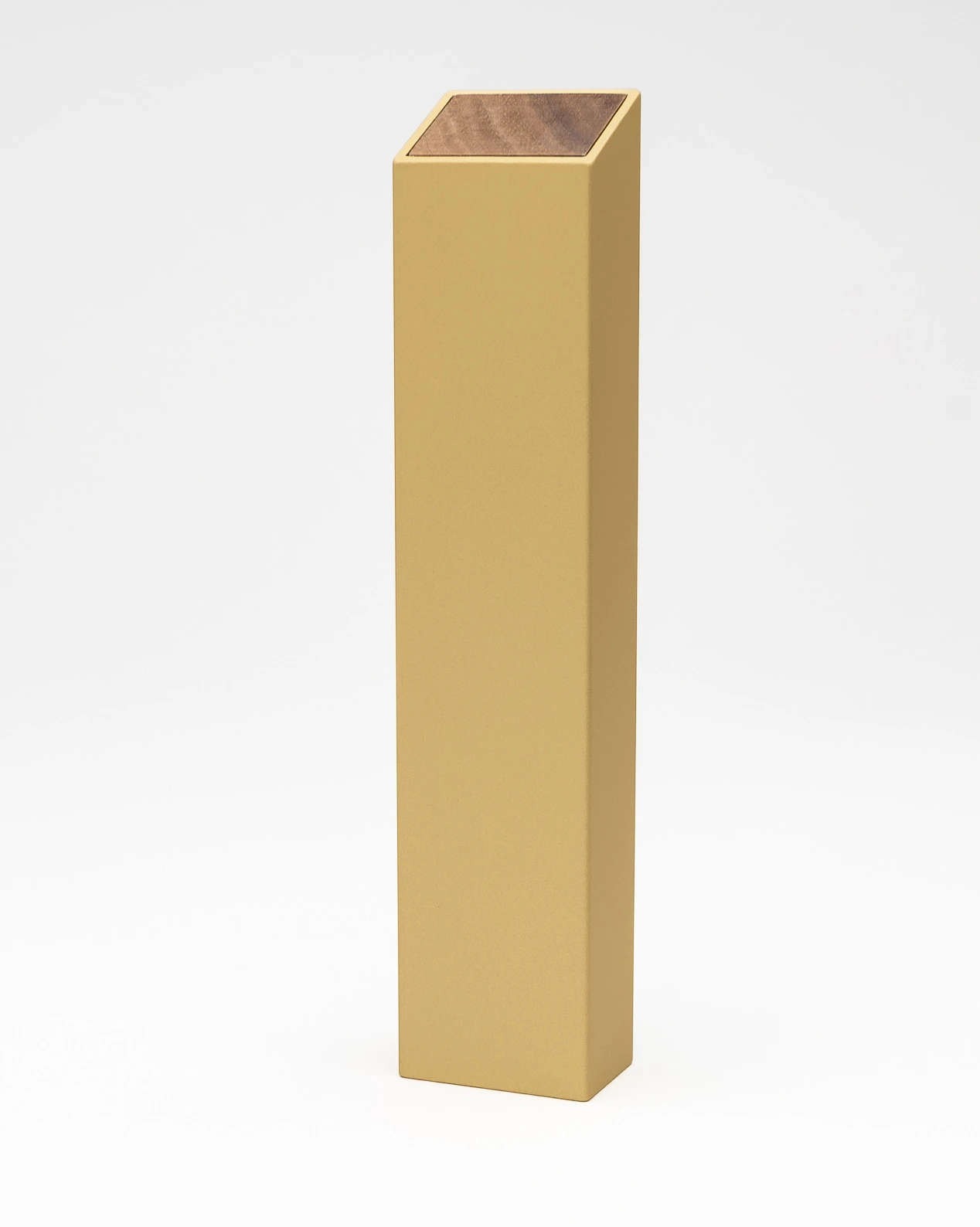 Monolith L Pillendose in Gold, Nuss – Bild 4