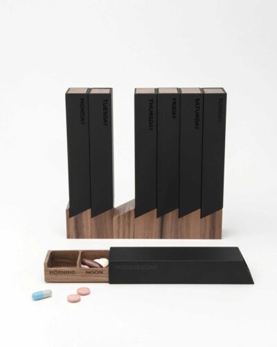 Monolith 4 Pillbox Week Black Walnut