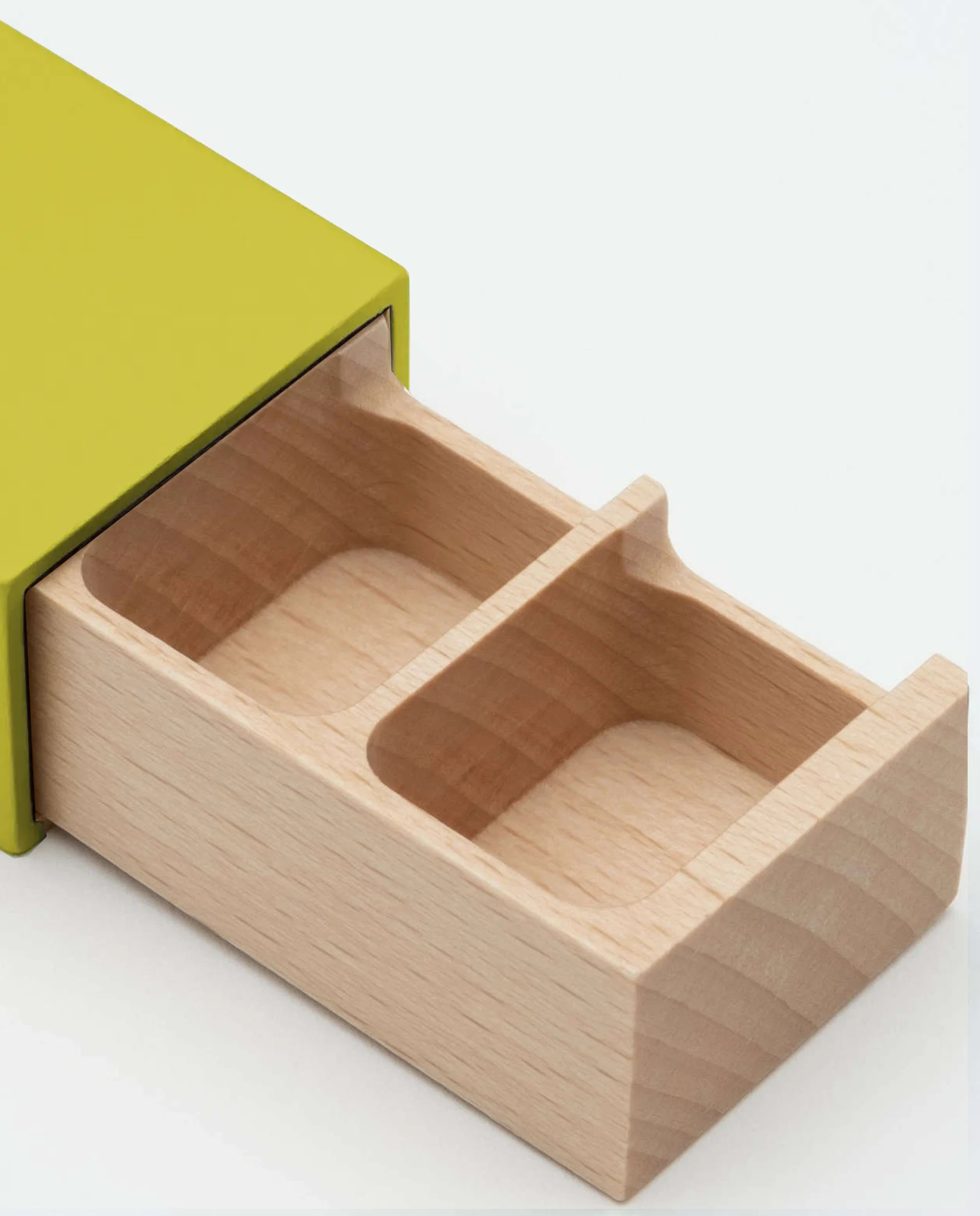 Monolith L Pillendose in Neon, Buche – Bild 2